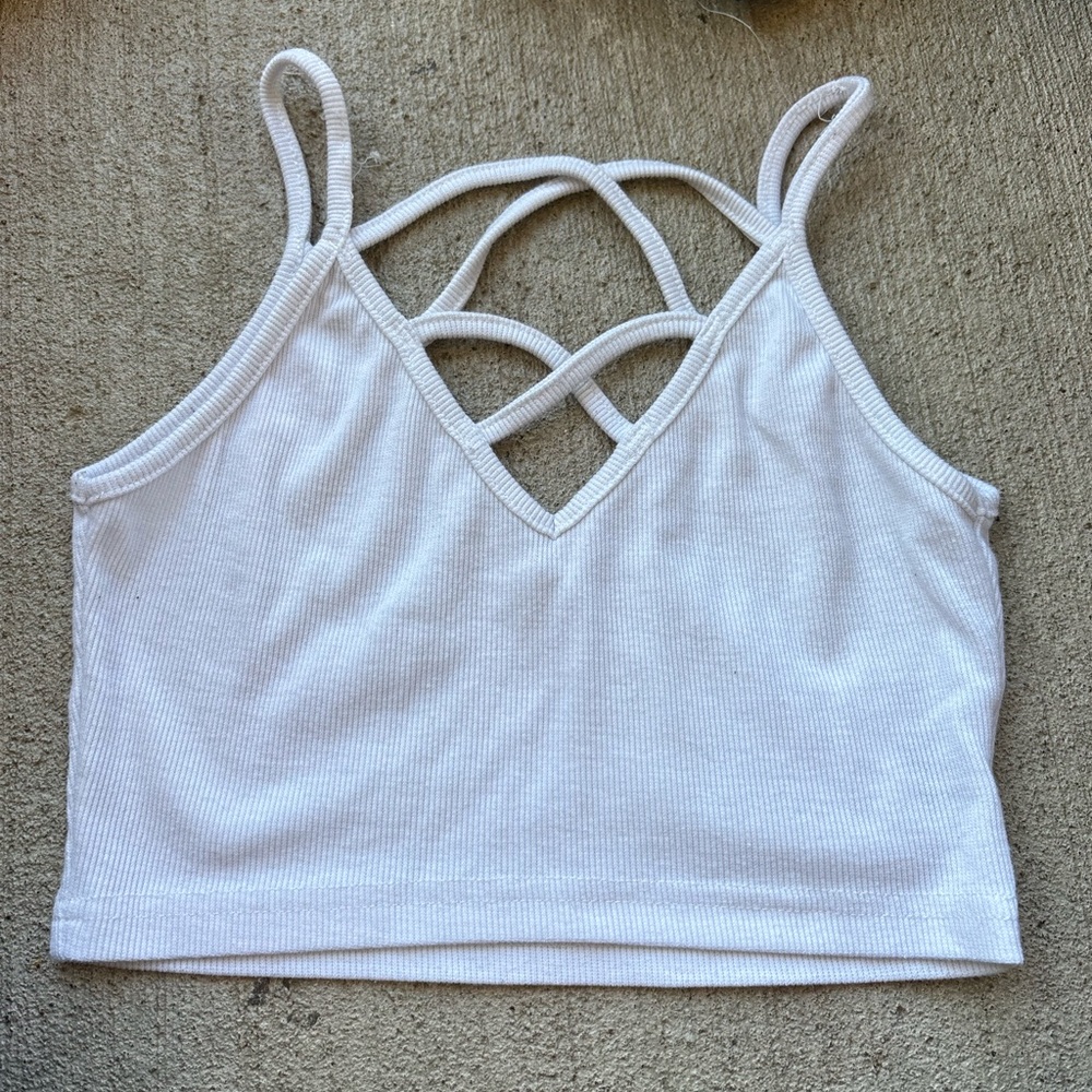 SHEIN White Ribbed Top